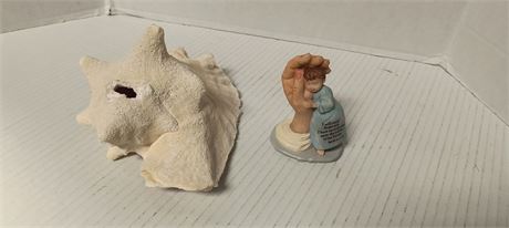 Large Shell And Statue
