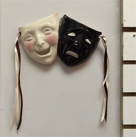 Decorative Ceramic Masque. Marked 1990