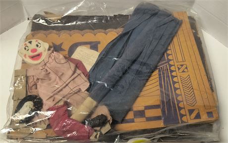 Vintage Clown Puppet