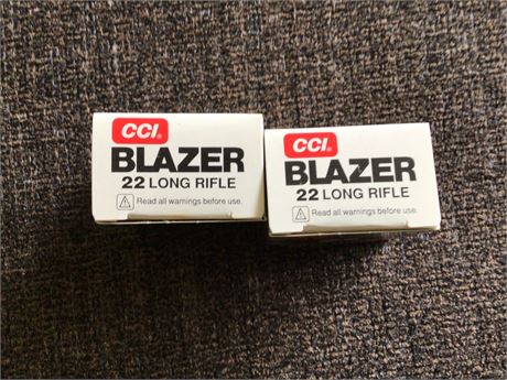 22 Caliber Blazer Ammunition - 2 Boxes