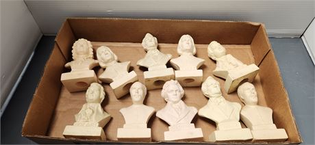 Various Classical Music Composer Statues