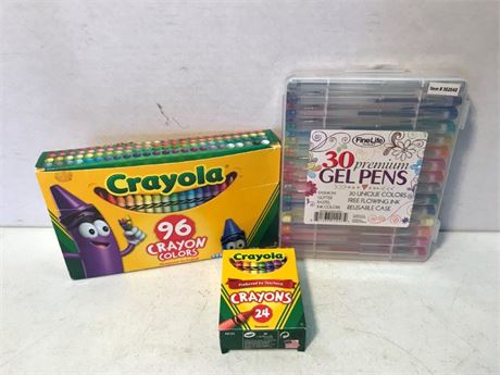 Crayons & Colored Pens