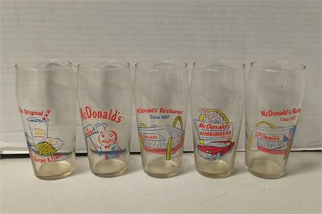 Vintage McDonald's Drinking Glasses