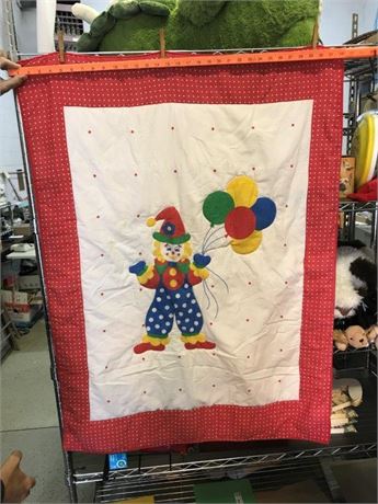 Vintage Kids Clown Blanket