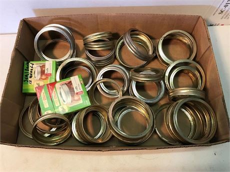 Box of Jar Rings & Lids