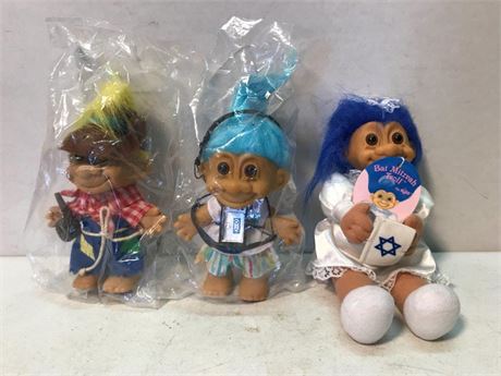 3 Russ Troll Dolls