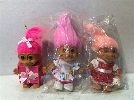 3 Russ Troll Dolls