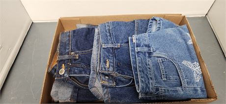 Lot Of Jean Shorts. Size 6/7
