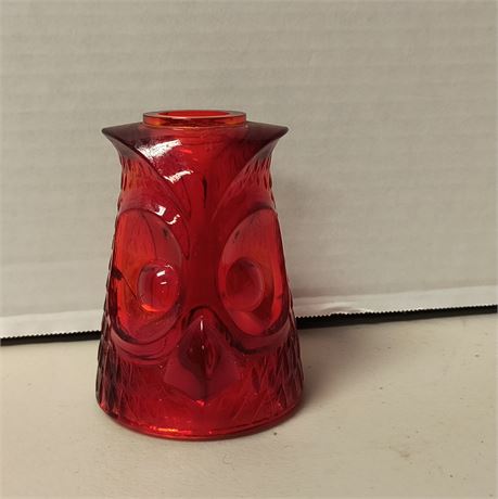 Vintage Glass Owl Fairy Lamp