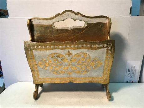 Antiqued Fomerz Italy Magazine Rack