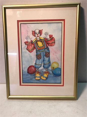 L.Y. Tipton 90 Clown Art
