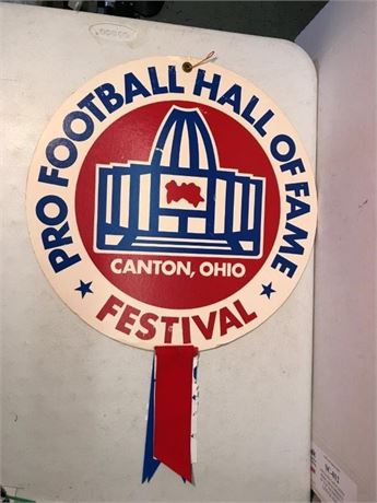 Pro Football Hall of Fame Festival Sign