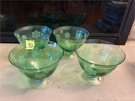 Green Glass Dishes