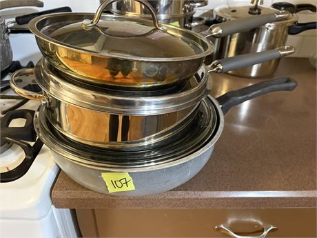 Pans (Kenmore Stainless Steel)