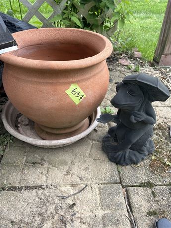 Flower Pot and Frog