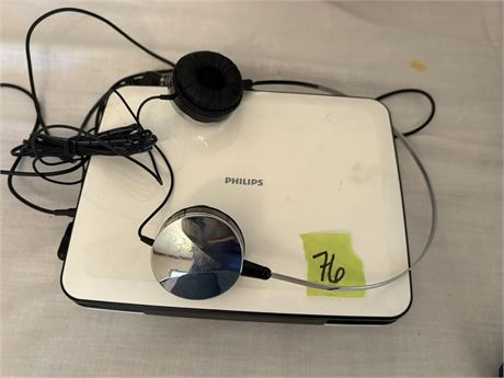 Phillips DVD Player and Earphones