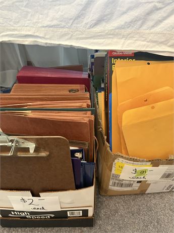 Office Supplies, Binders, Folders, Envelopes