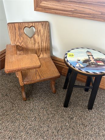 Small Chair and Stool