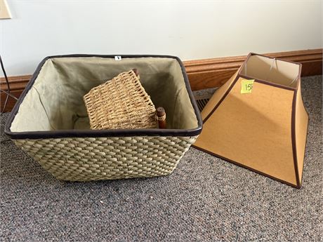 Baskets and Lampshade