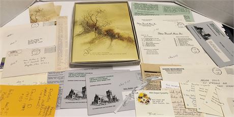 Lot Of Vintage Paper Items