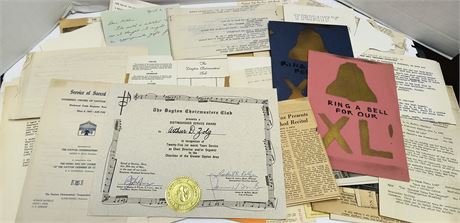 Lot Of Vintage Paperwork Items