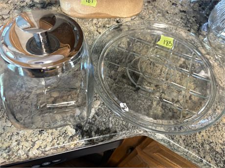 Glass Plate and Jar