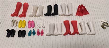 Lot Of Barbie Doll Shoes