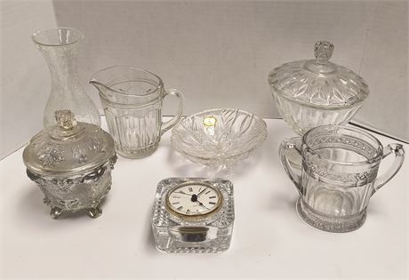 Lot Of Clear Glassware