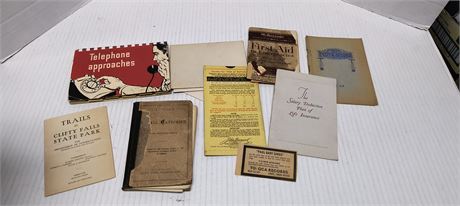 Lot Of Vintage Paper Items
