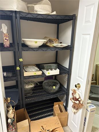 Plastic Shelving (Contents Not Included)