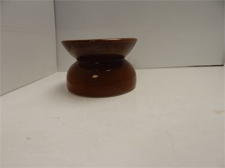 Brown Pottery Spitoon