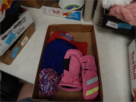Child Mittens & Knit Hat