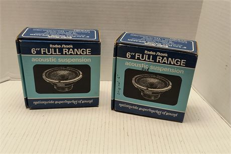 Radio Shack 6" Full Range Acoustic Suspension