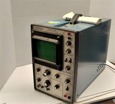 Conar Model 255 Solid State Oscilloscope With Operating Instructions