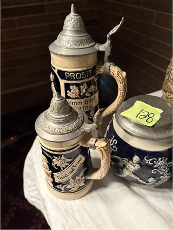 Beer Steins (3), Germany
