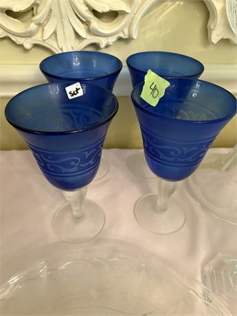 Vintage Blue Glassware