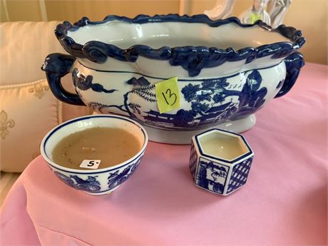 Large Bombay Bowl and Candles
