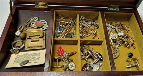 Jewelry Box Of Men's Jewelry