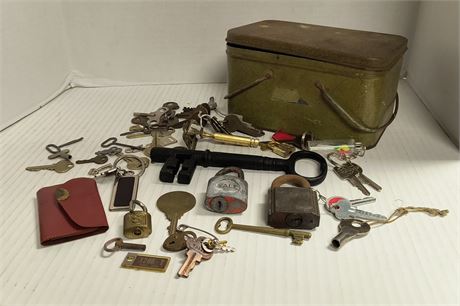 Tin Of Keys & Locks