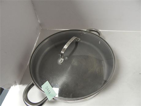 12in. Basics Stainless Steel Pan With Lid
