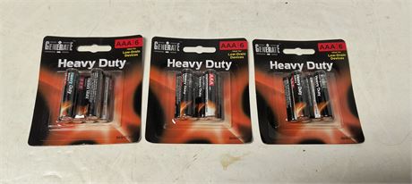 Generate Heavy Duty AAA Batteries. New And Not Expired.