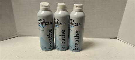 Flat Of 3 Hand Sanitizer Spray