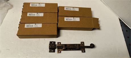 6in. Patina Bronze Slide Bolt. Natural Bronze Color