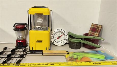 Lanterns, ricer, thermometer