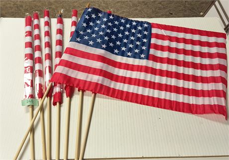 Lot Of American Flags