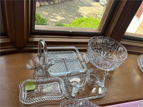 Glassware, Bowls, Trays