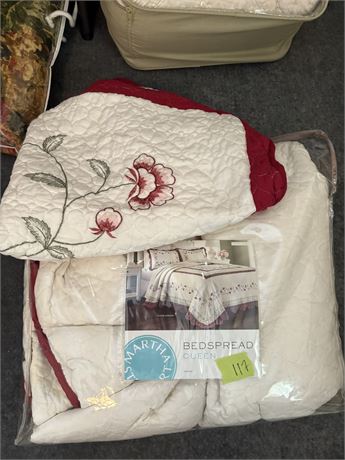 Queen Quilt Bedding, Martha Stewart