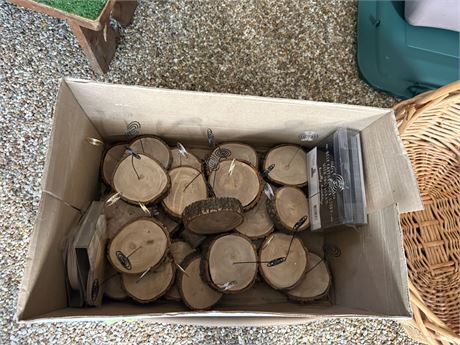 Wood Name Stands