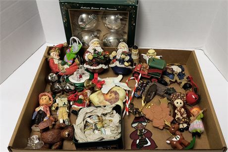 Flat Of Christmas Ornaments