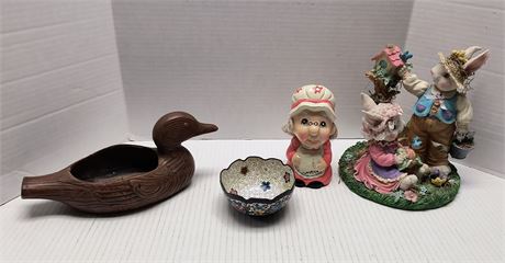 Flat Of Collectible Figurines